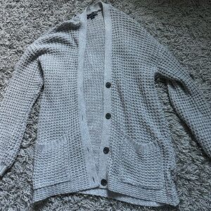 American Eagle Light Gray Cardigan